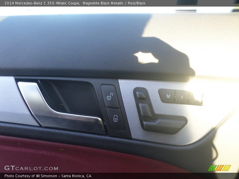 Magnetite Black Metallic / Red/Black 2014 Mercedes-Benz C 350 4Matic Coupe