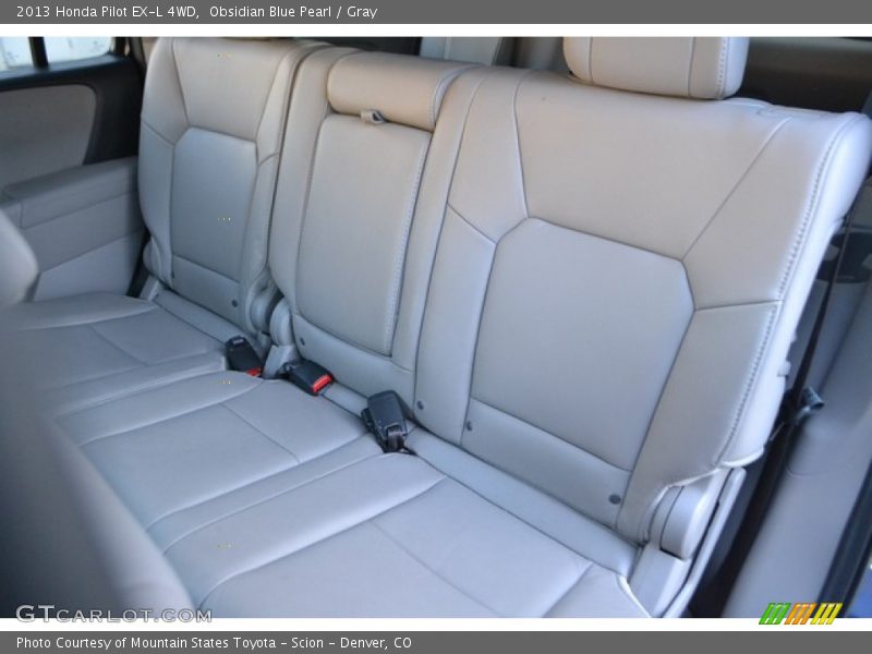 Obsidian Blue Pearl / Gray 2013 Honda Pilot EX-L 4WD