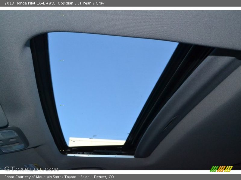 Obsidian Blue Pearl / Gray 2013 Honda Pilot EX-L 4WD