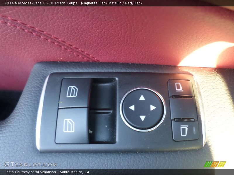Magnetite Black Metallic / Red/Black 2014 Mercedes-Benz C 350 4Matic Coupe