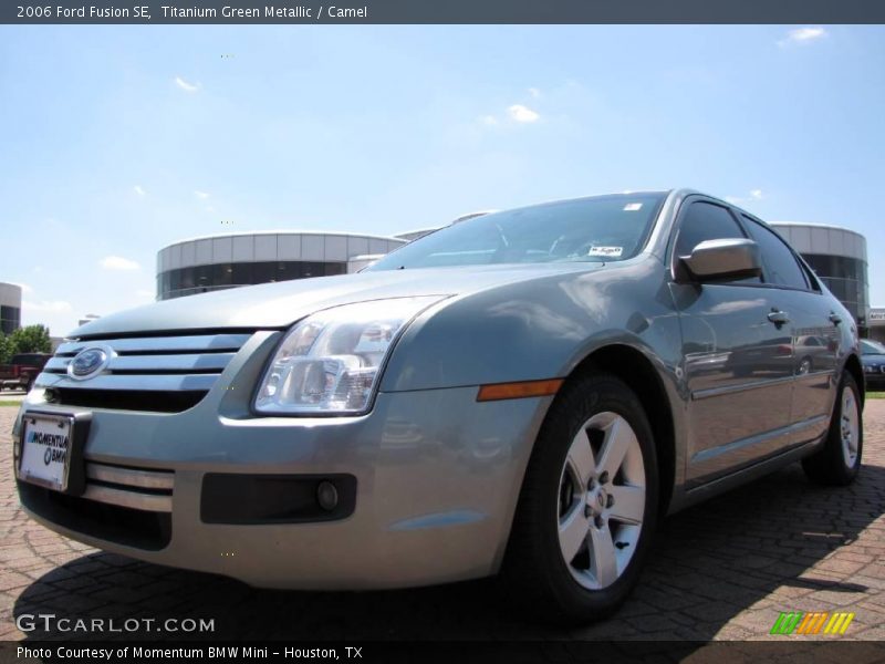 Titanium Green Metallic / Camel 2006 Ford Fusion SE