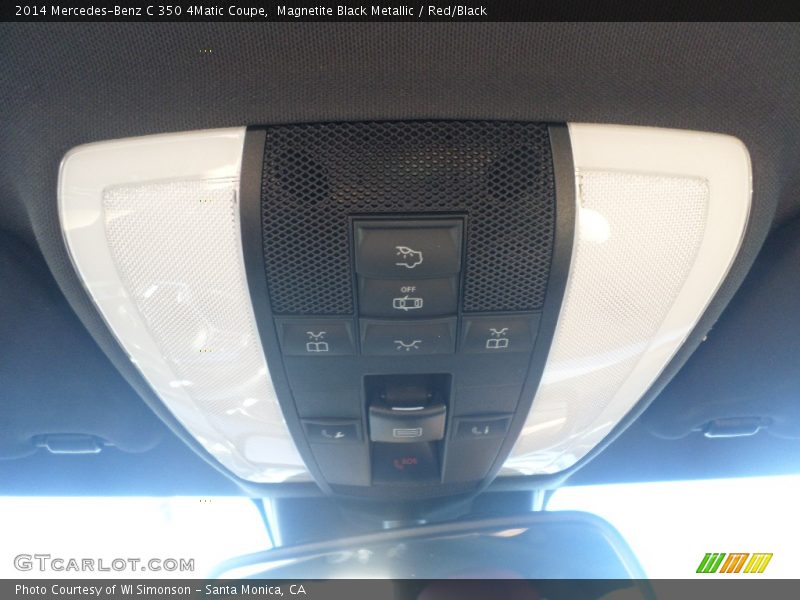 Magnetite Black Metallic / Red/Black 2014 Mercedes-Benz C 350 4Matic Coupe