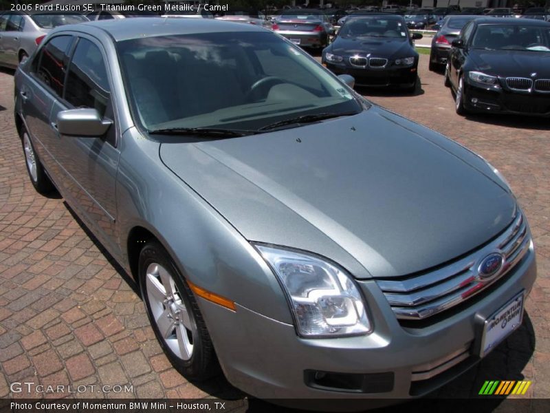 Titanium Green Metallic / Camel 2006 Ford Fusion SE