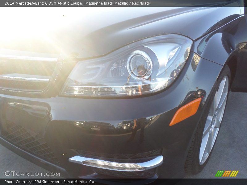 Magnetite Black Metallic / Red/Black 2014 Mercedes-Benz C 350 4Matic Coupe