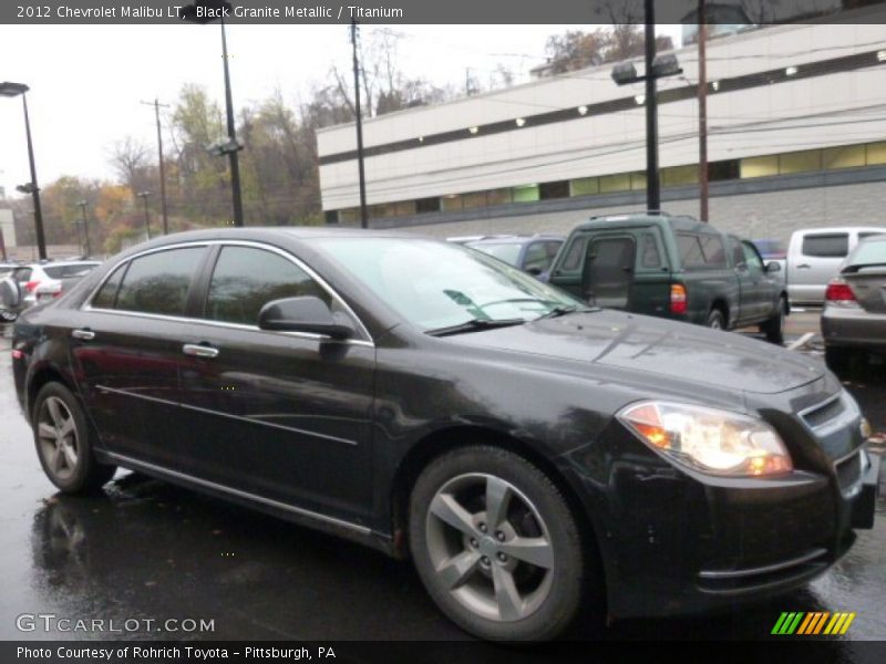 Black Granite Metallic / Titanium 2012 Chevrolet Malibu LT