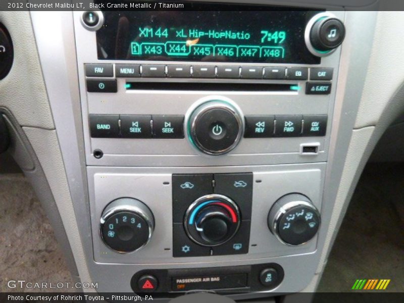 Black Granite Metallic / Titanium 2012 Chevrolet Malibu LT