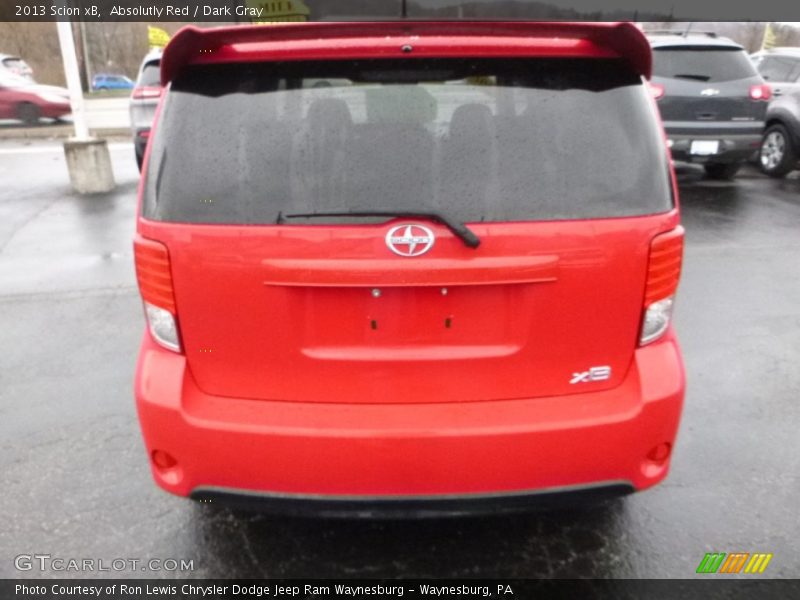 Absolutly Red / Dark Gray 2013 Scion xB