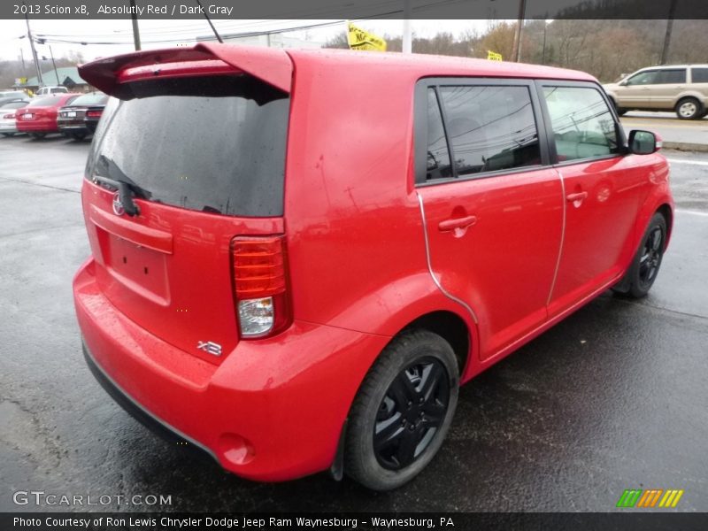 Absolutly Red / Dark Gray 2013 Scion xB