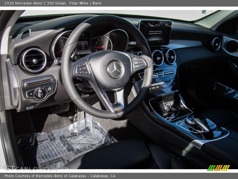 Polar White / Black 2016 Mercedes-Benz C 300 Sedan