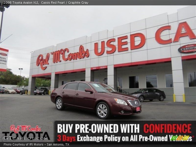 Cassis Red Pearl / Graphite Gray 2008 Toyota Avalon XLS