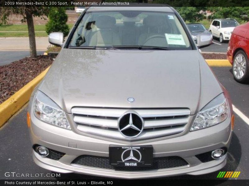 Pewter Metallic / Almond/Mocha 2009 Mercedes-Benz C 300 Sport