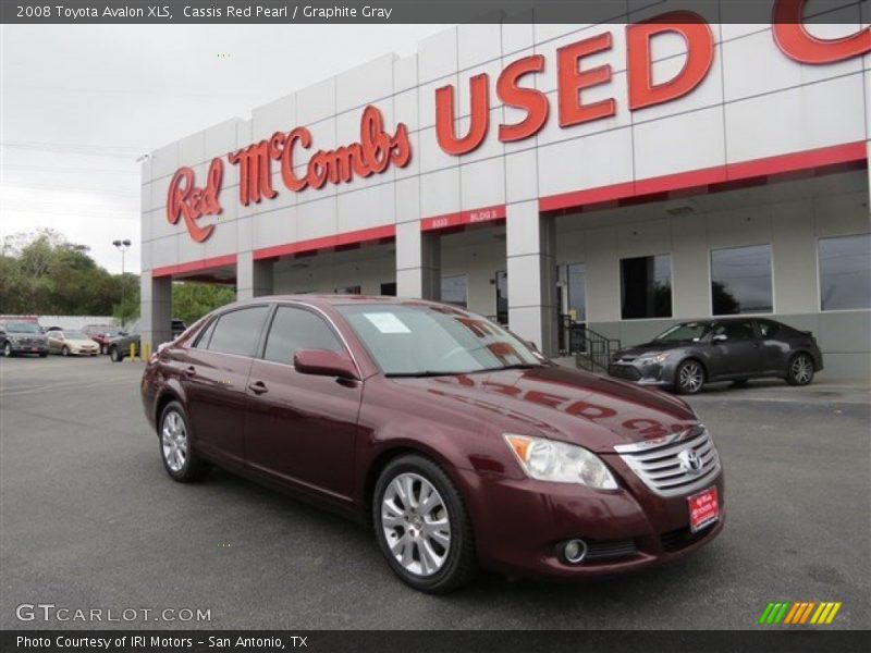 Cassis Red Pearl / Graphite Gray 2008 Toyota Avalon XLS