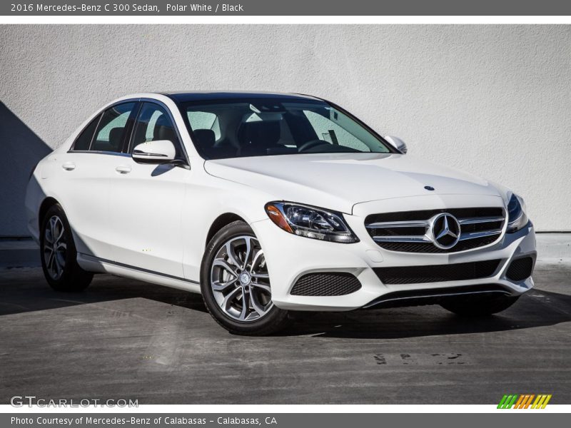 Polar White / Black 2016 Mercedes-Benz C 300 Sedan