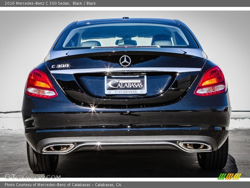 Black / Black 2016 Mercedes-Benz C 300 Sedan