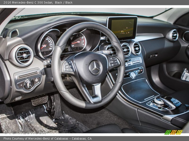Black / Black 2016 Mercedes-Benz C 300 Sedan