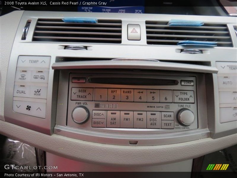 Cassis Red Pearl / Graphite Gray 2008 Toyota Avalon XLS