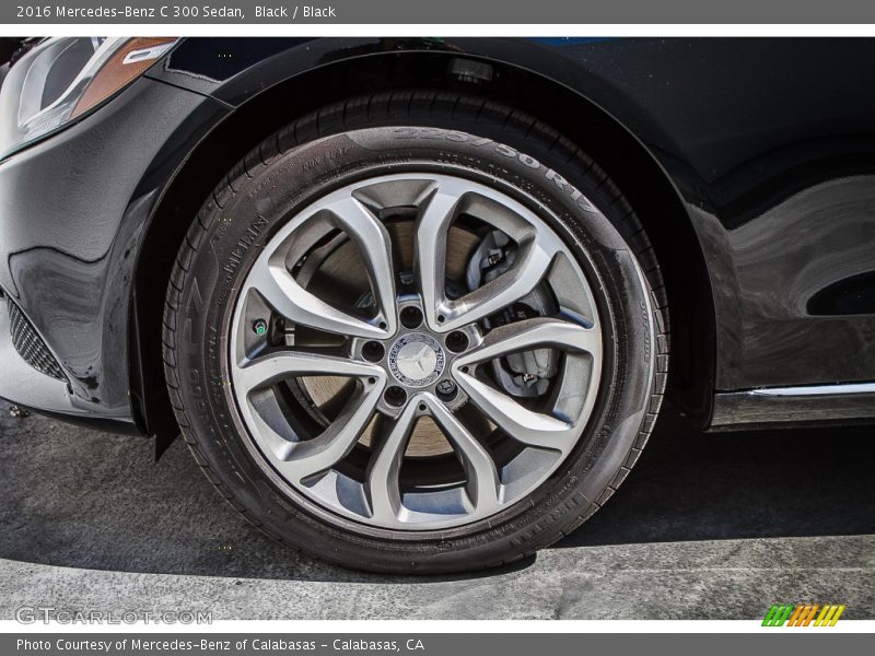 Black / Black 2016 Mercedes-Benz C 300 Sedan