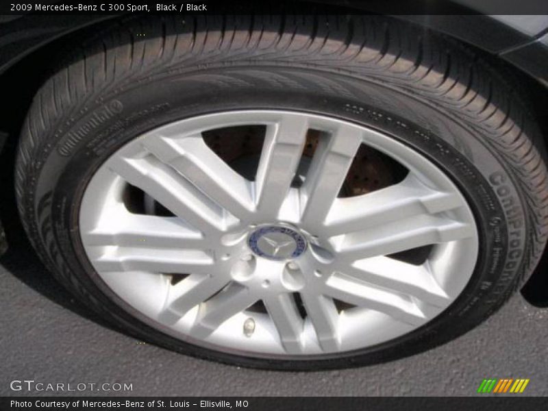 Black / Black 2009 Mercedes-Benz C 300 Sport
