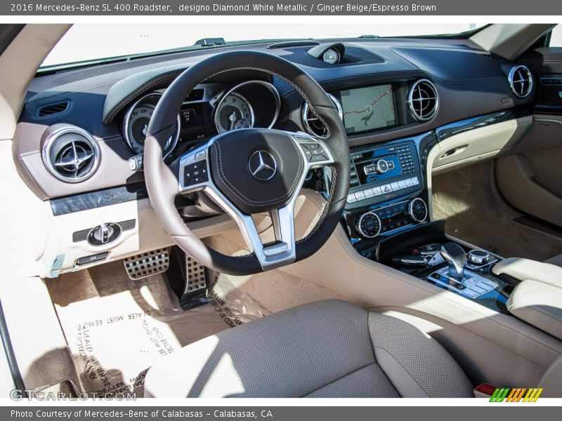 Ginger Beige/Espresso Brown Interior - 2016 SL 400 Roadster 