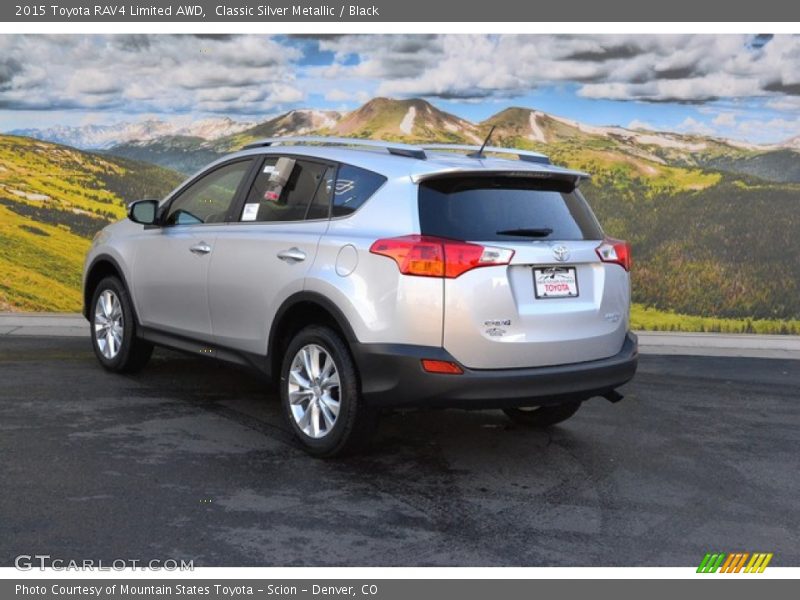 Classic Silver Metallic / Black 2015 Toyota RAV4 Limited AWD