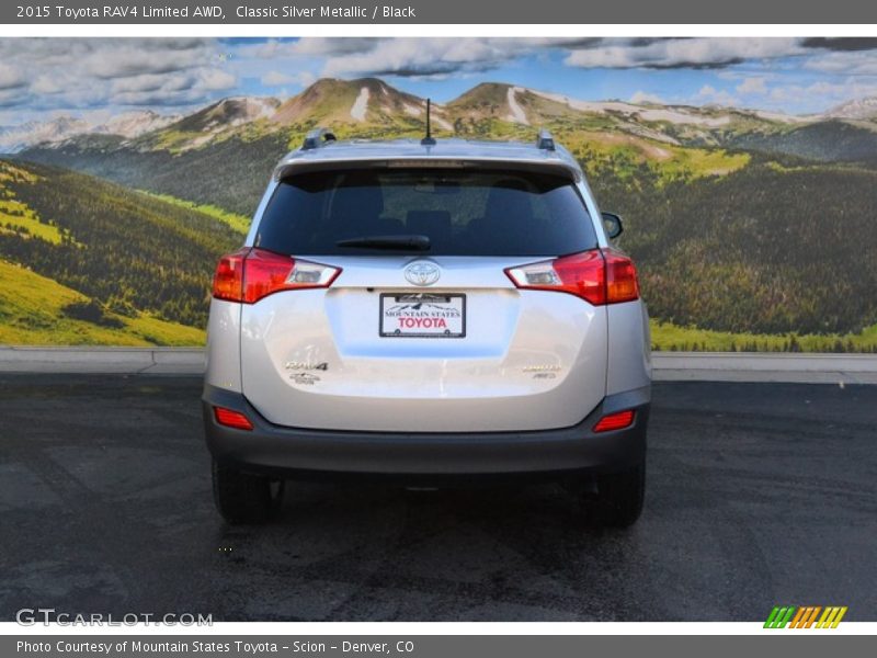 Classic Silver Metallic / Black 2015 Toyota RAV4 Limited AWD