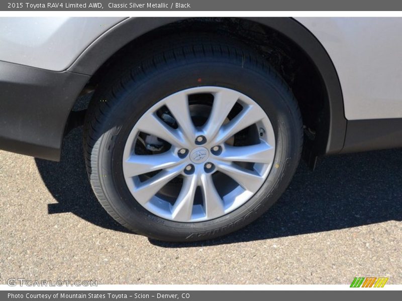 Classic Silver Metallic / Black 2015 Toyota RAV4 Limited AWD