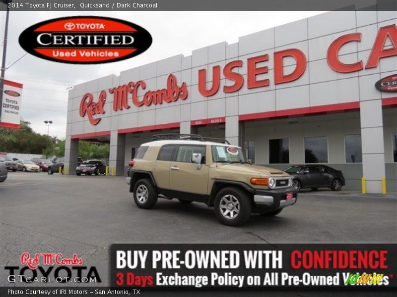 Quicksand / Dark Charcoal 2014 Toyota FJ Cruiser