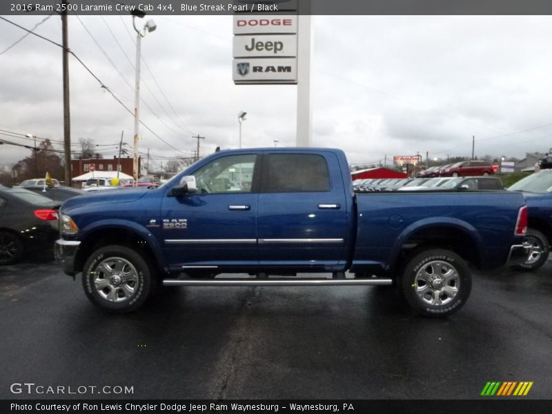 Blue Streak Pearl / Black 2016 Ram 2500 Laramie Crew Cab 4x4