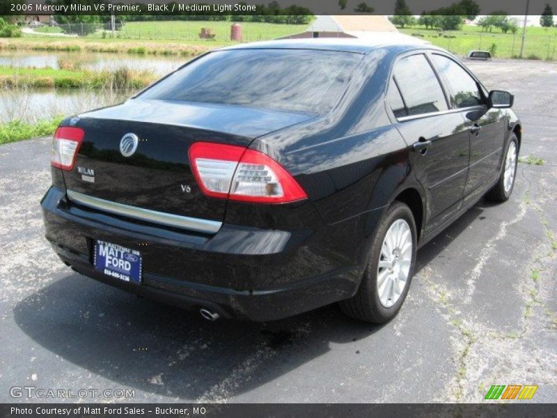 Black / Medium Light Stone 2006 Mercury Milan V6 Premier
