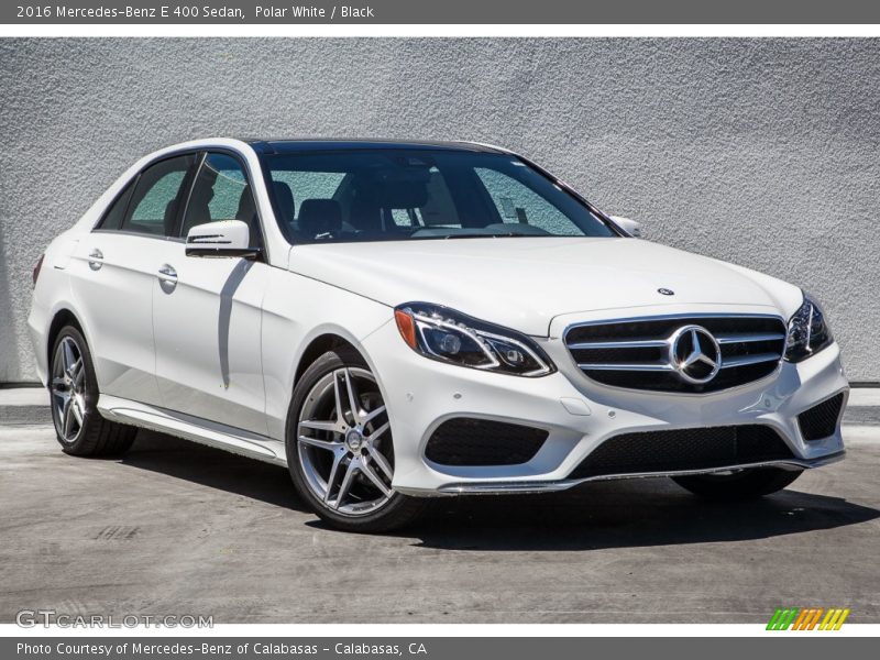 Polar White / Black 2016 Mercedes-Benz E 400 Sedan