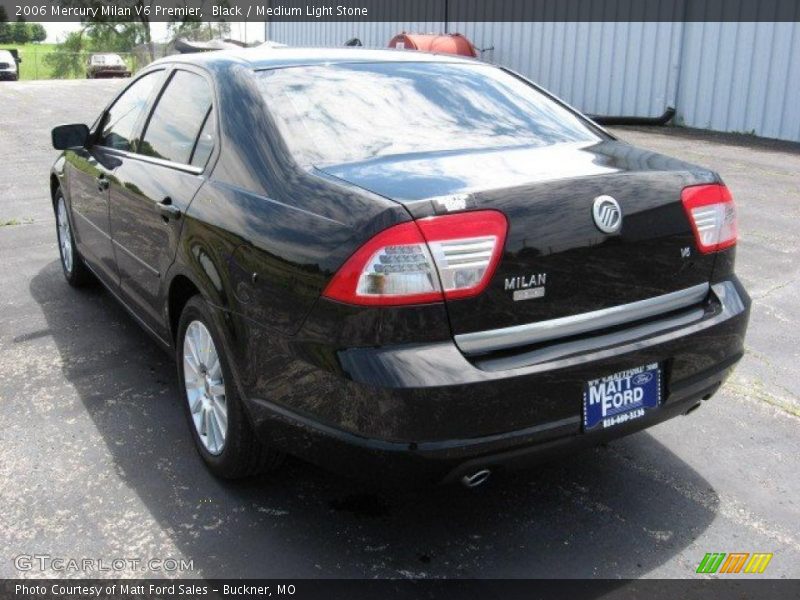 Black / Medium Light Stone 2006 Mercury Milan V6 Premier