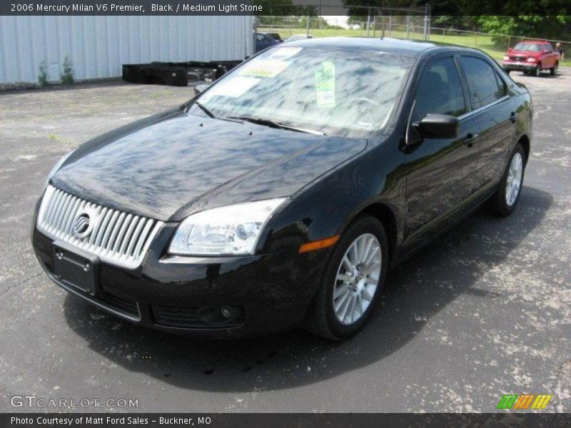 Black / Medium Light Stone 2006 Mercury Milan V6 Premier