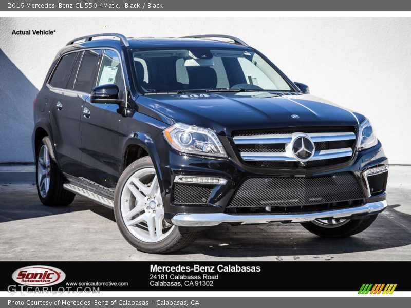 Black / Black 2016 Mercedes-Benz GL 550 4Matic