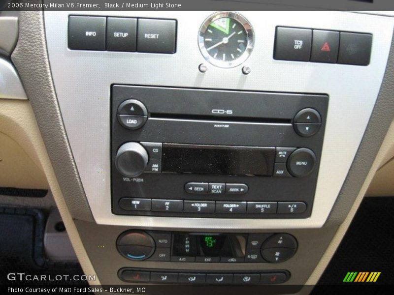 Black / Medium Light Stone 2006 Mercury Milan V6 Premier