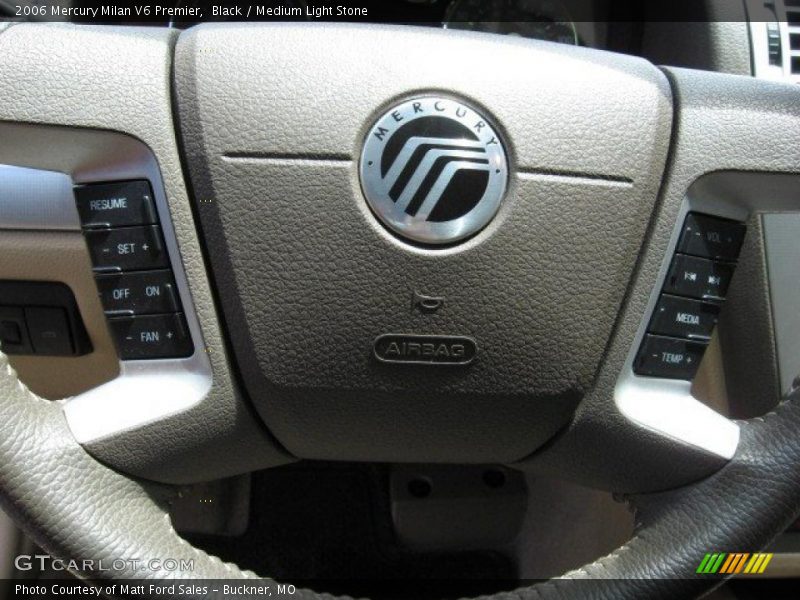 Black / Medium Light Stone 2006 Mercury Milan V6 Premier