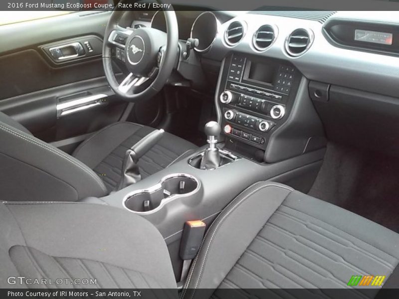  2016 Mustang EcoBoost Coupe Ebony Interior