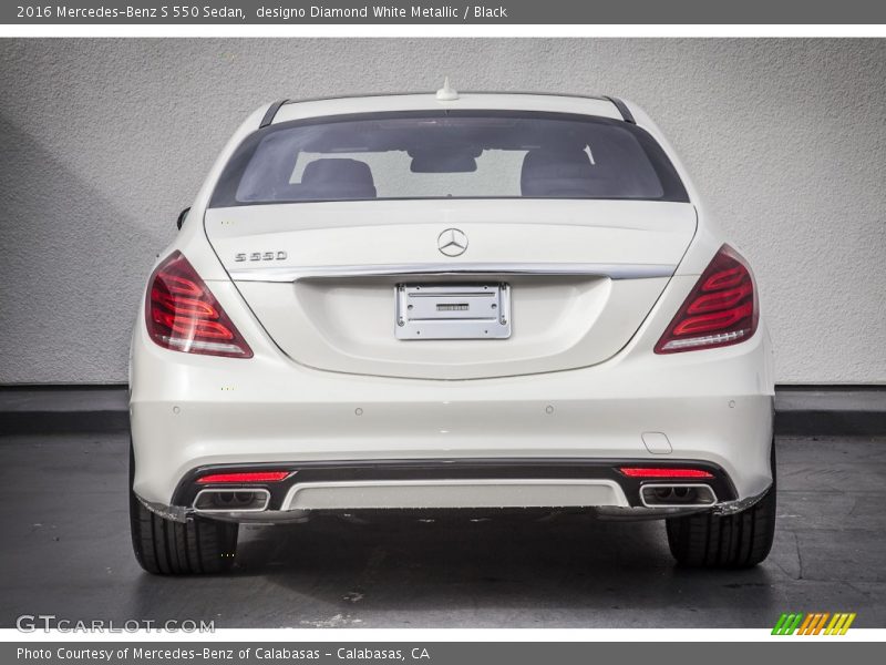 designo Diamond White Metallic / Black 2016 Mercedes-Benz S 550 Sedan