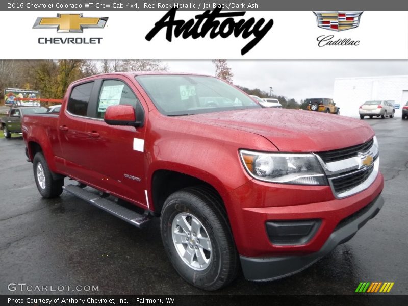 Red Rock Metallic / Jet Black/Dark Ash 2016 Chevrolet Colorado WT Crew Cab 4x4