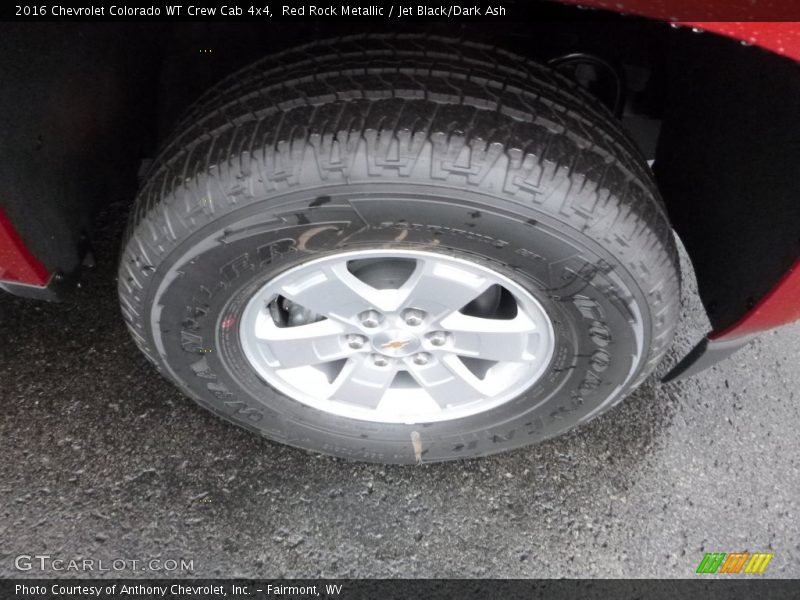 Red Rock Metallic / Jet Black/Dark Ash 2016 Chevrolet Colorado WT Crew Cab 4x4