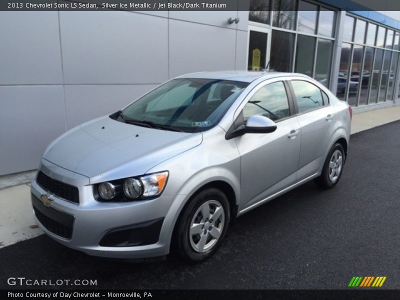Silver Ice Metallic / Jet Black/Dark Titanium 2013 Chevrolet Sonic LS Sedan