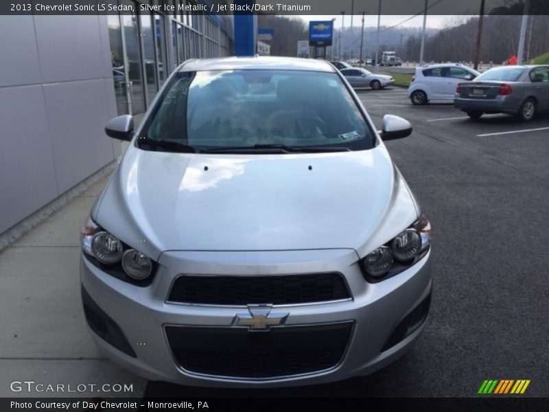 Silver Ice Metallic / Jet Black/Dark Titanium 2013 Chevrolet Sonic LS Sedan