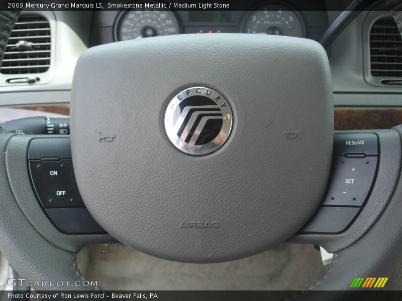 Smokestone Metallic / Medium Light Stone 2009 Mercury Grand Marquis LS