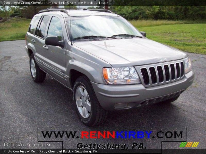 Silverstone Metallic / Taupe 2001 Jeep Grand Cherokee Limited 4x4