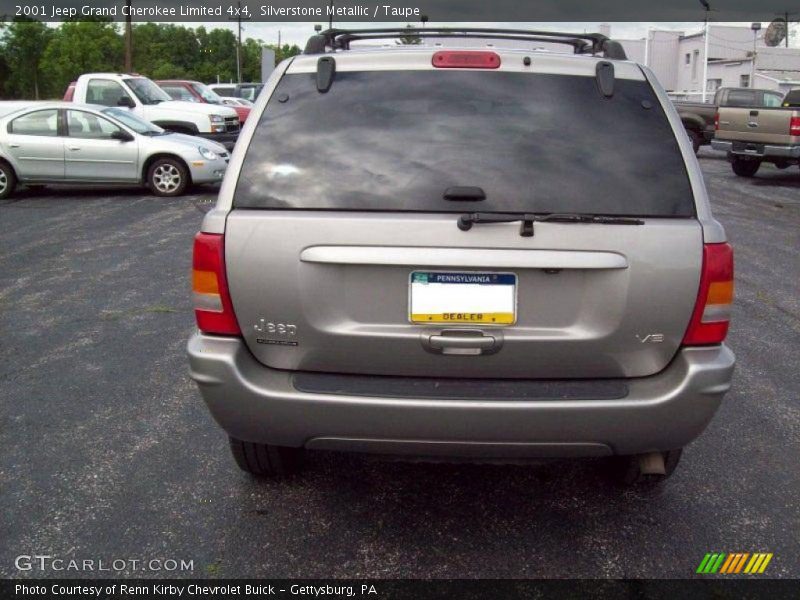 Silverstone Metallic / Taupe 2001 Jeep Grand Cherokee Limited 4x4