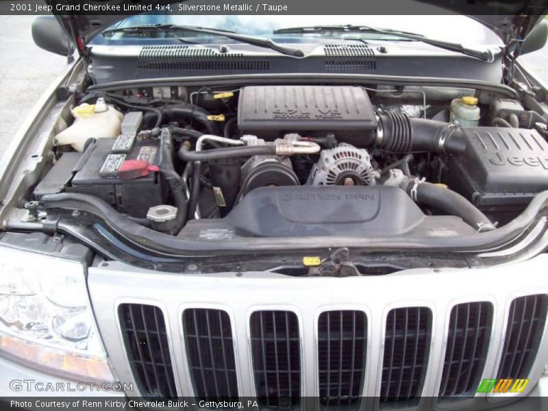 Silverstone Metallic / Taupe 2001 Jeep Grand Cherokee Limited 4x4
