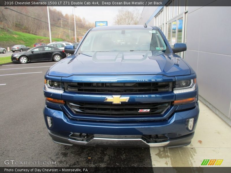 Deep Ocean Blue Metallic / Jet Black 2016 Chevrolet Silverado 1500 LT Z71 Double Cab 4x4