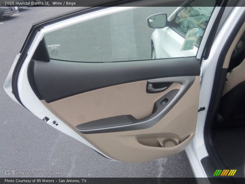 White / Beige 2016 Hyundai Elantra SE