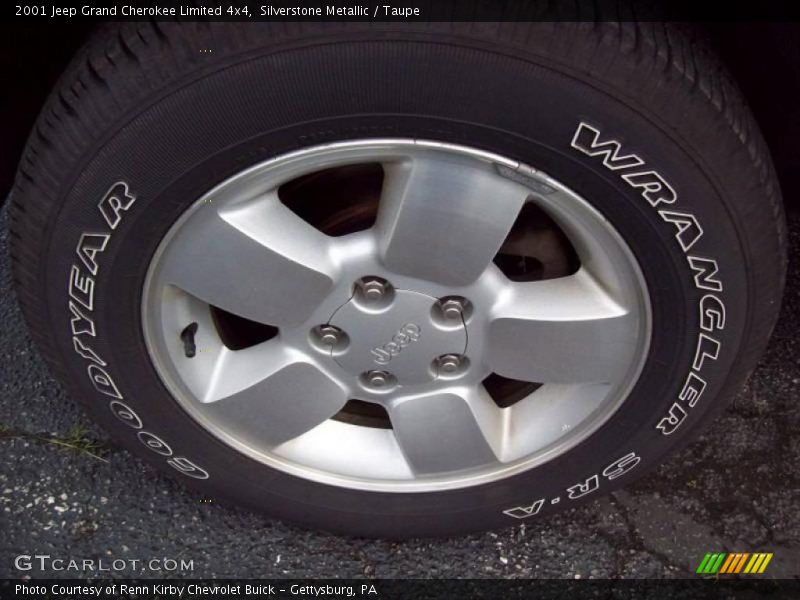 Silverstone Metallic / Taupe 2001 Jeep Grand Cherokee Limited 4x4
