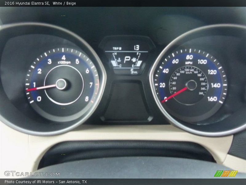 White / Beige 2016 Hyundai Elantra SE