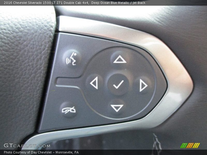 Deep Ocean Blue Metallic / Jet Black 2016 Chevrolet Silverado 1500 LT Z71 Double Cab 4x4